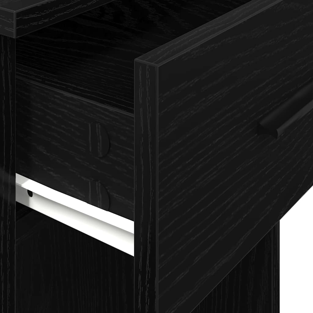 Supporto a Torre per Computer con Cassetto Nero 35x45x77 cm - homemem39