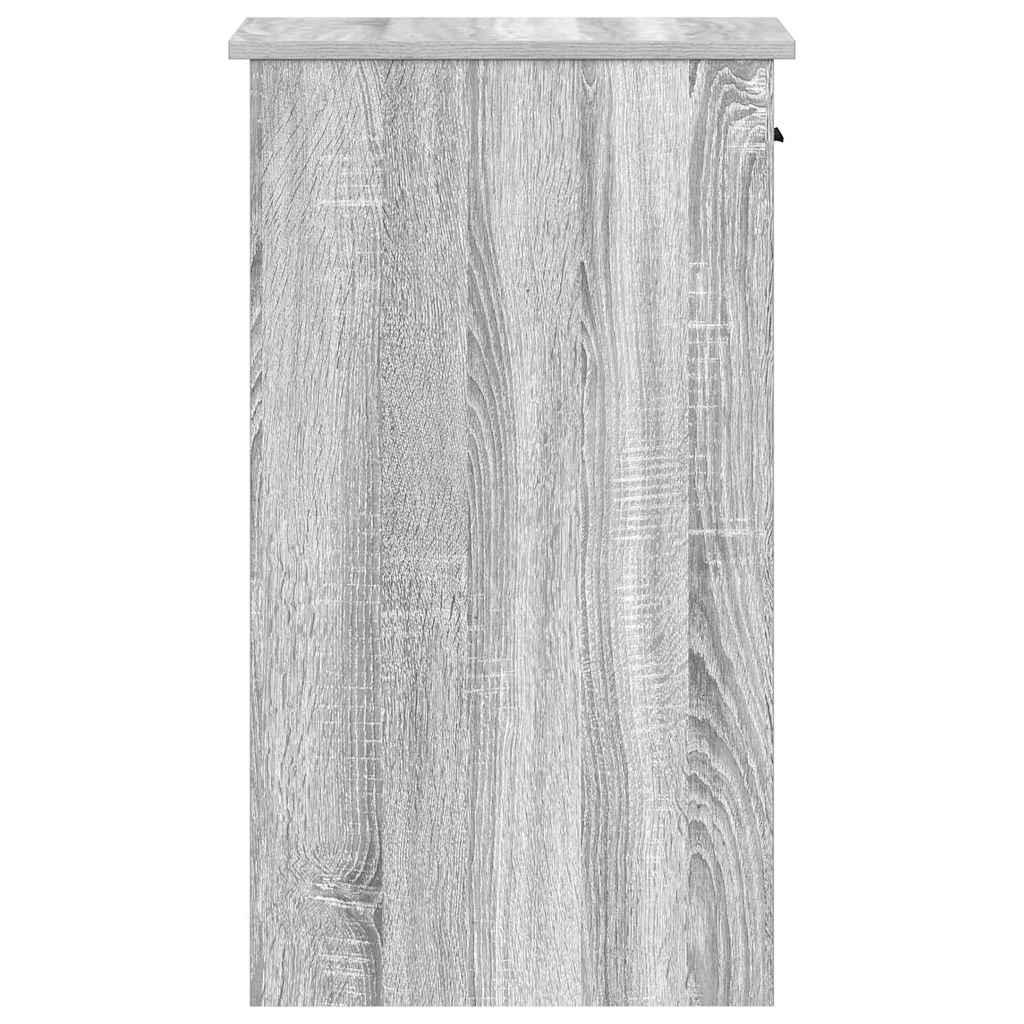 Supporto a Torre per Computer con Cassetto Grigio 35x45x77 cm - homemem39