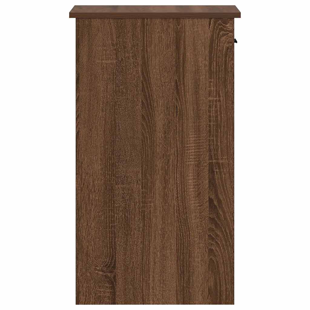 Supporto per Computer a Torre con Cassetto Marrone 35x45x77 cm - homemem39