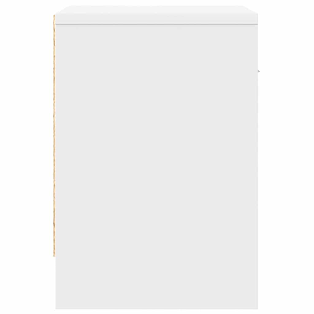 Comodini 2 pz con Cassetto Bianco 39x28x41 cm - homemem39