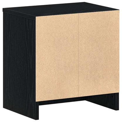 Comodino con Cassetto Nero 39x28x41 cm