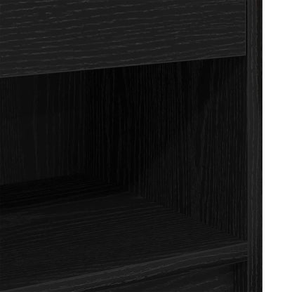 Comodino con Cassetto Nero 39x28x41 cm