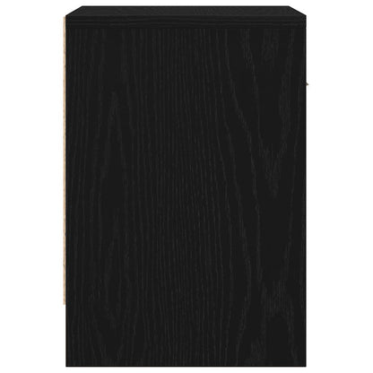 Comodini 2 pz con Cassetto Nero 39x28x41 cm - homemem39