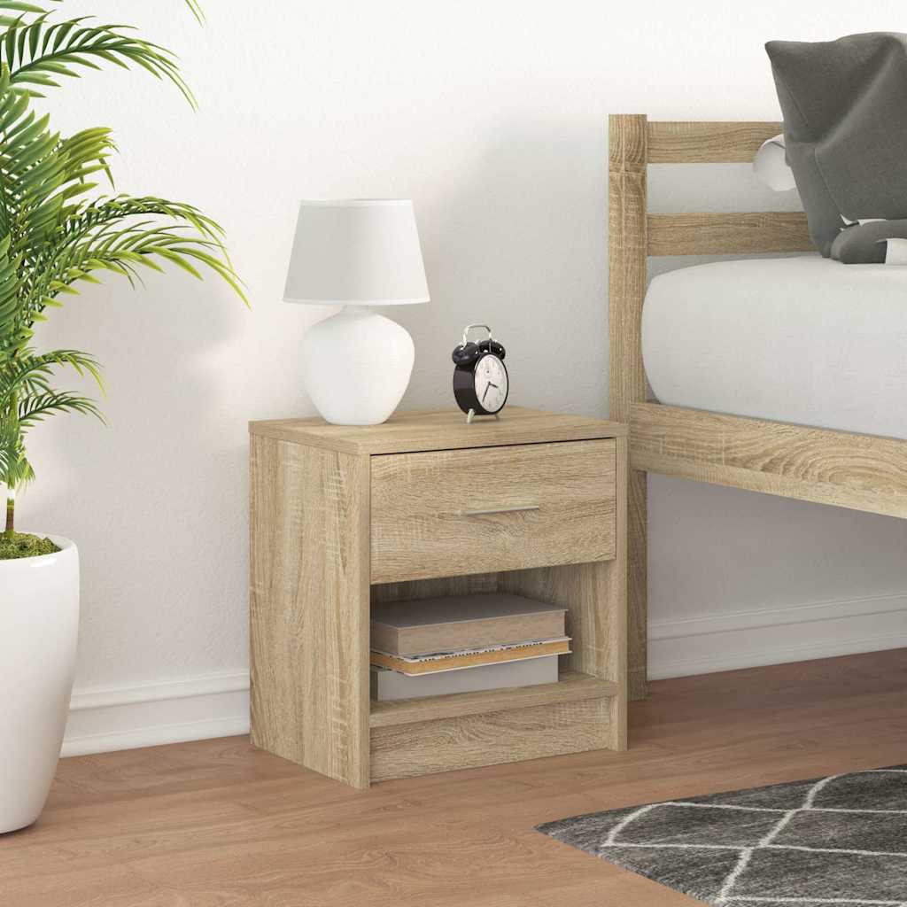 Comodino con Cassetto Rovere Sonoma 39x28x41 cm