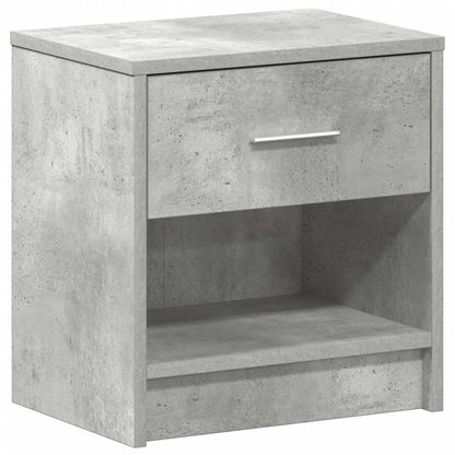 Comodino con Cassetto Grigio Cemento 39x28x41 cm - homemem39