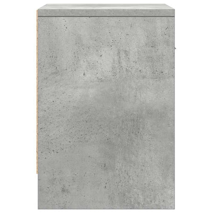 Comodino con Cassetto Grigio Cemento 39x28x41 cm - homemem39