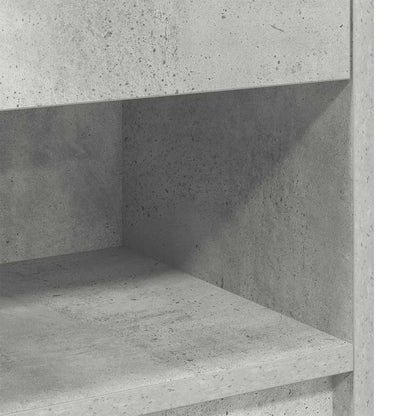 Comodino con Cassetto Grigio Cemento 39x28x41 cm - homemem39