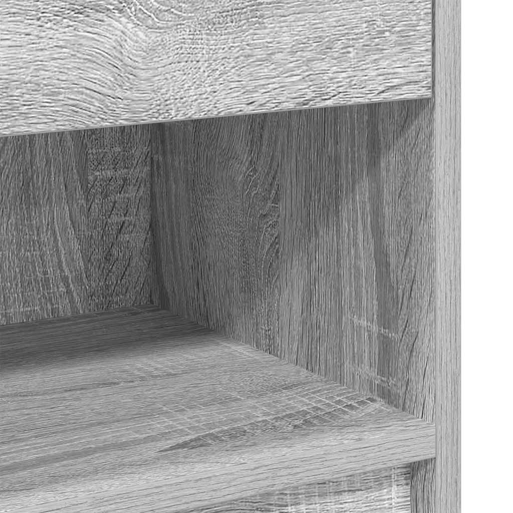 Comodini 2 pz con Cassetto Grigio Sonoma 39x28x41 cm - homemem39