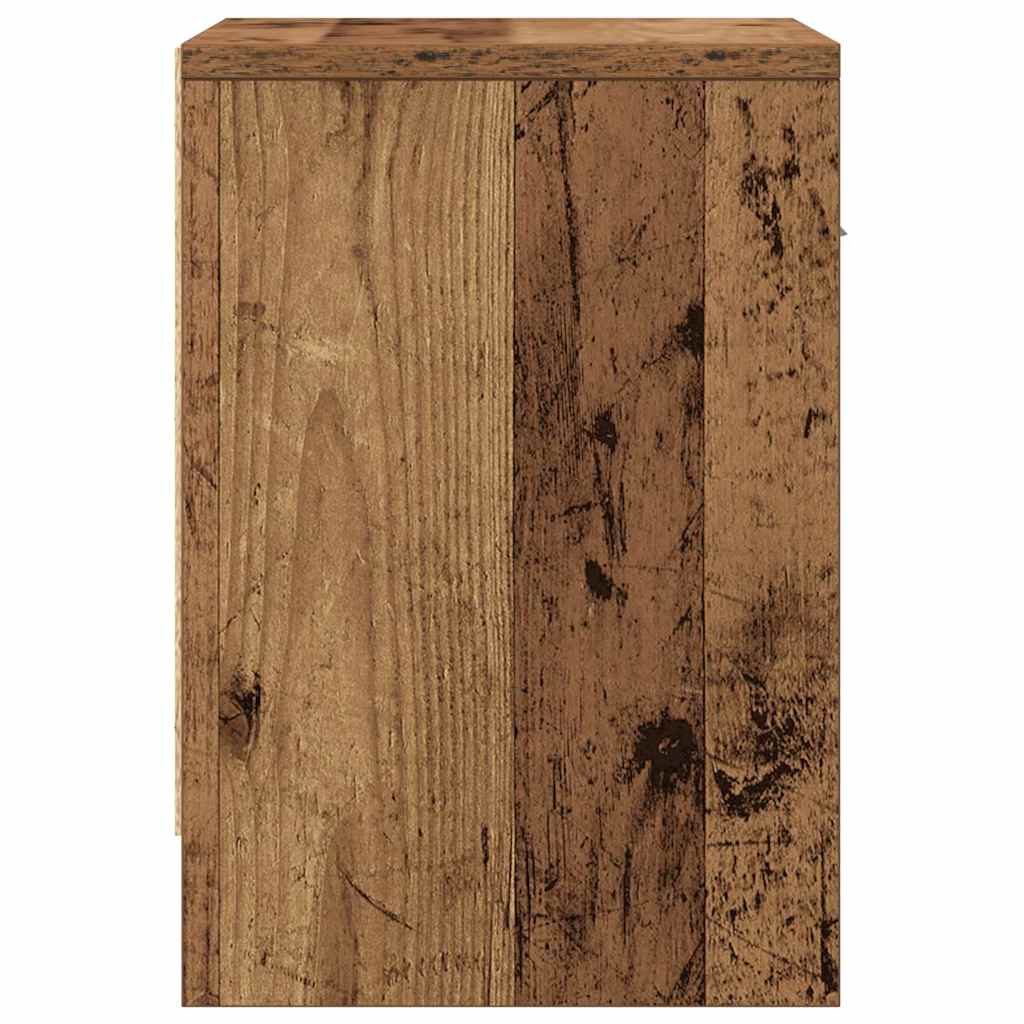 Comodini 2 pz con Cassetto Legno Antico 39x28x41 cm - homemem39