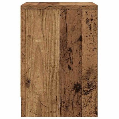Comodini 2 pz con Cassetto Legno Antico 39x28x41 cm