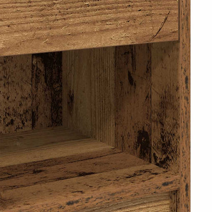 Comodini 2 pz con Cassetto Legno Antico 39x28x41 cm - homemem39