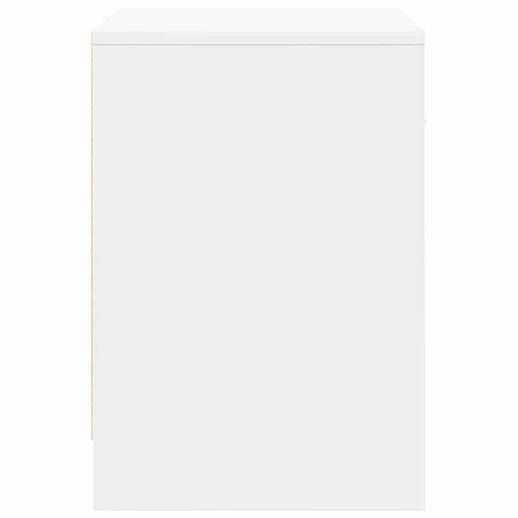 Comodino con Cassetto Bianco 40x34x50 cm - homemem39