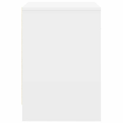 Comodini 2 pz con Cassetto Bianco 40x34x50 cm