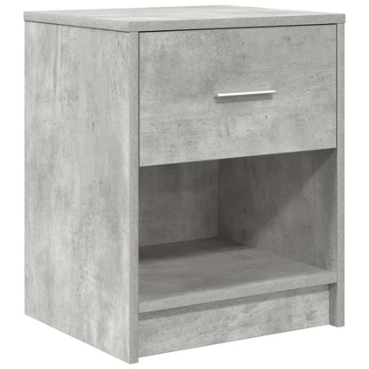 Comodino con Cassetto Grigio Cemento 40x34x50 cm - homemem39