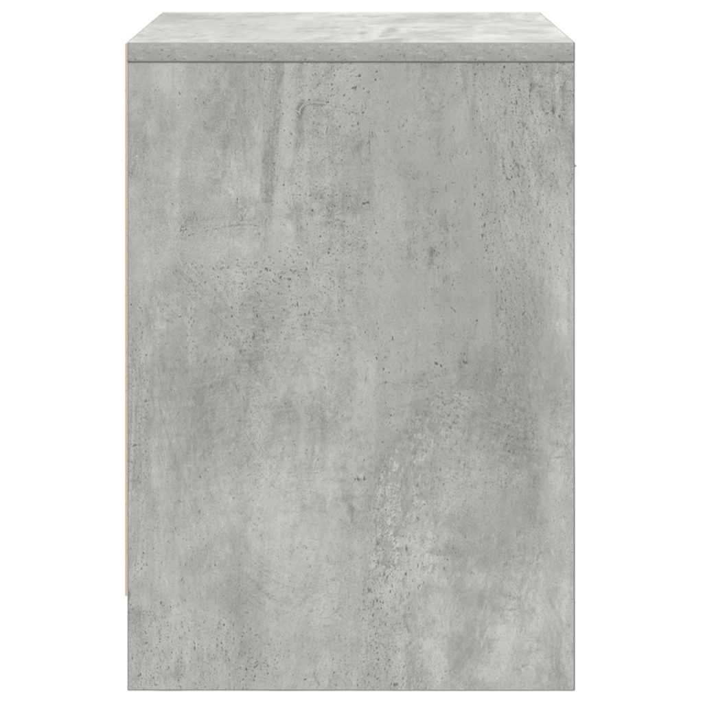 Comodino con Cassetto Grigio Cemento 40x34x50 cm - homemem39