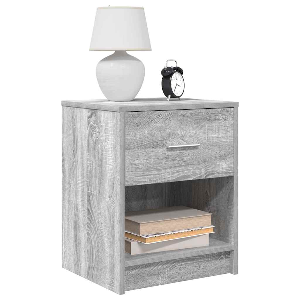 Comodino con Cassetto Grigio Sonoma 40x34x50 cm - homemem39