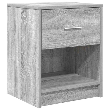 Comodini 2 pz con Cassetto Grigio Sonoma 40x34x50 cm - homemem39