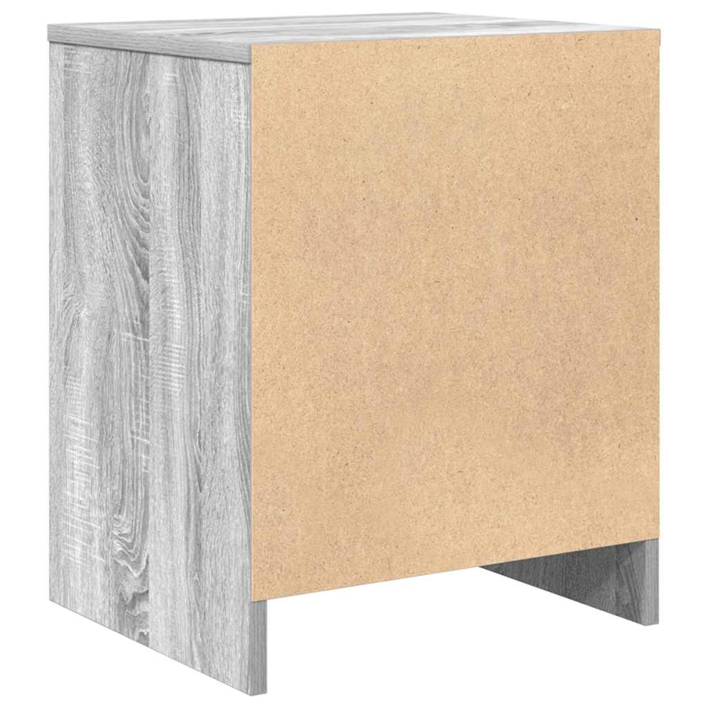 Comodini 2 pz con Cassetto Grigio Sonoma 40x34x50 cm - homemem39