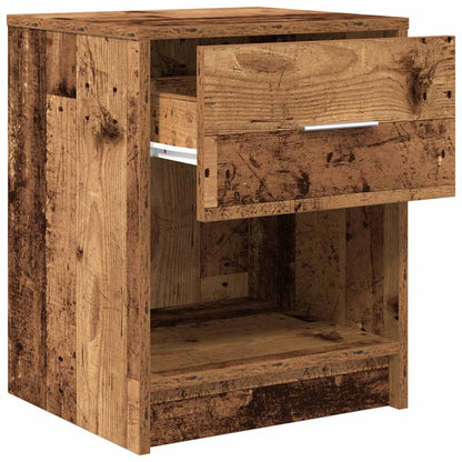 Comodino con Cassetto Legno Antico 40x34x50 cm - homemem39