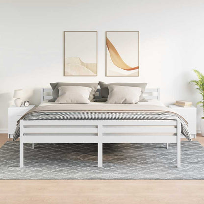 Comodini 2 pz con 2 Cassetti Bianchi 40x36x50 cm - homemem39