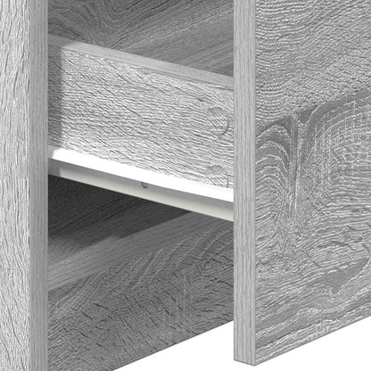 Comodini 2 pz con 2 Cassetti Grigio Sonoma 40x36x50 cm - homemem39