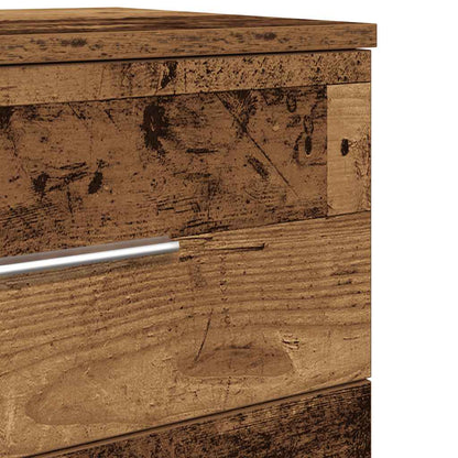 Comodino con 2 Cassetti Legno Antico 40x36x50 cm - homemem39