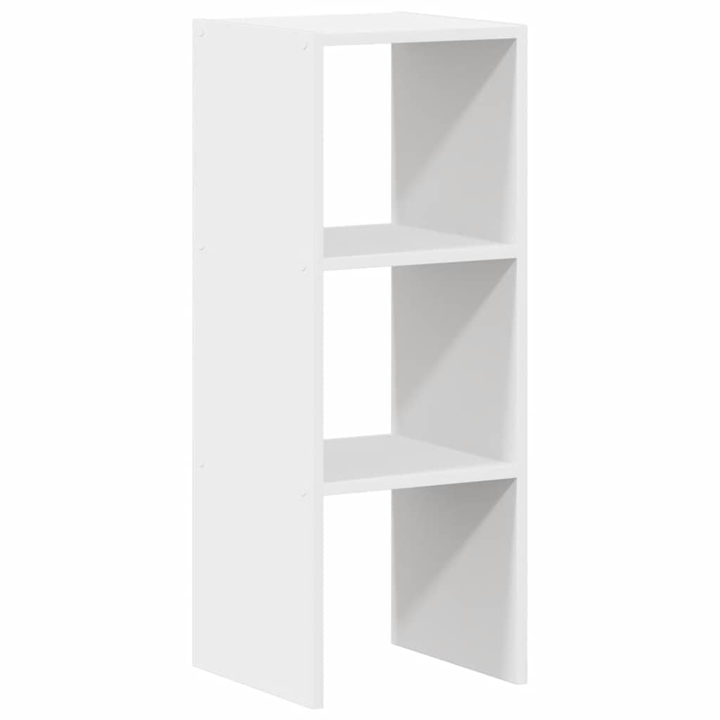 Libreria Impilabili Bianca 30x30x80 cm in Legno Multistrato | homemem39