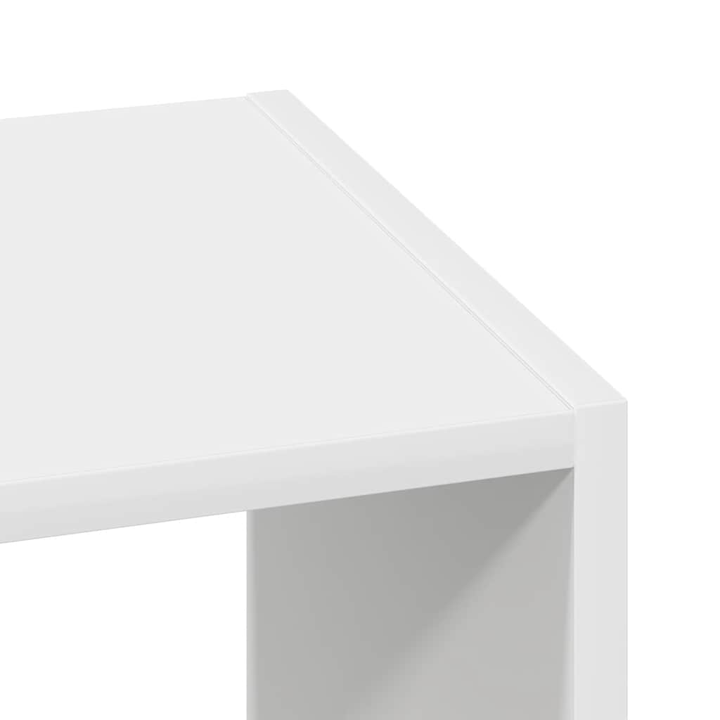 Libreria Impilabili Bianca 30x30x80 cm in Legno Multistrato | homemem39