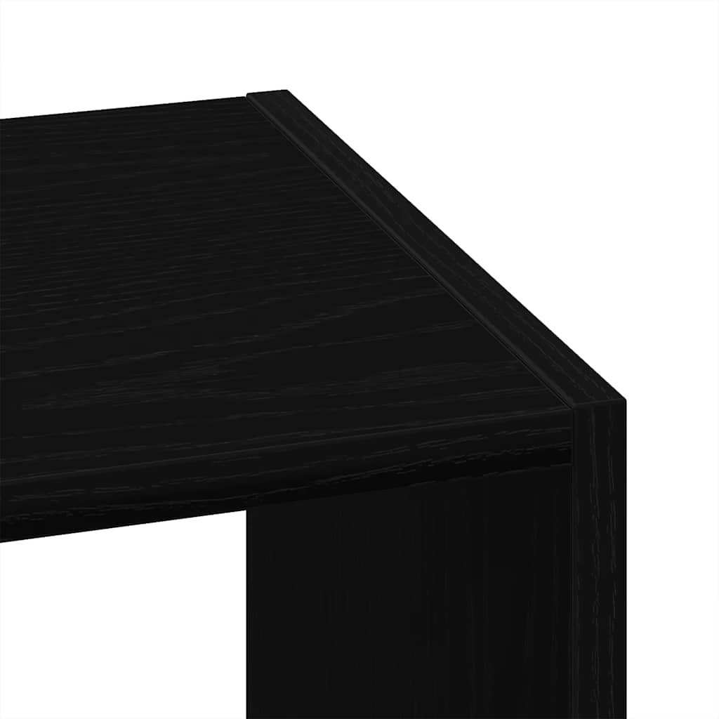 Librerie 2 pz Impilabili Rovere Nero 30x30x80 cm in Truciolato | homemem39