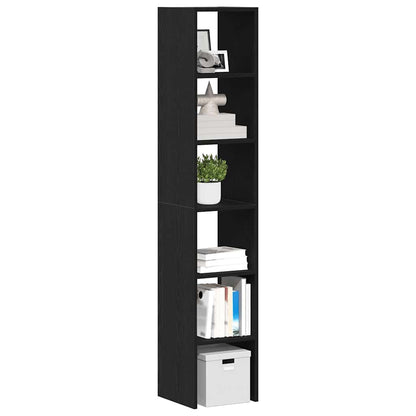 Librerie 2 pz Impilabili Rovere Nero 30x30x80 cm in Truciolato | homemem39