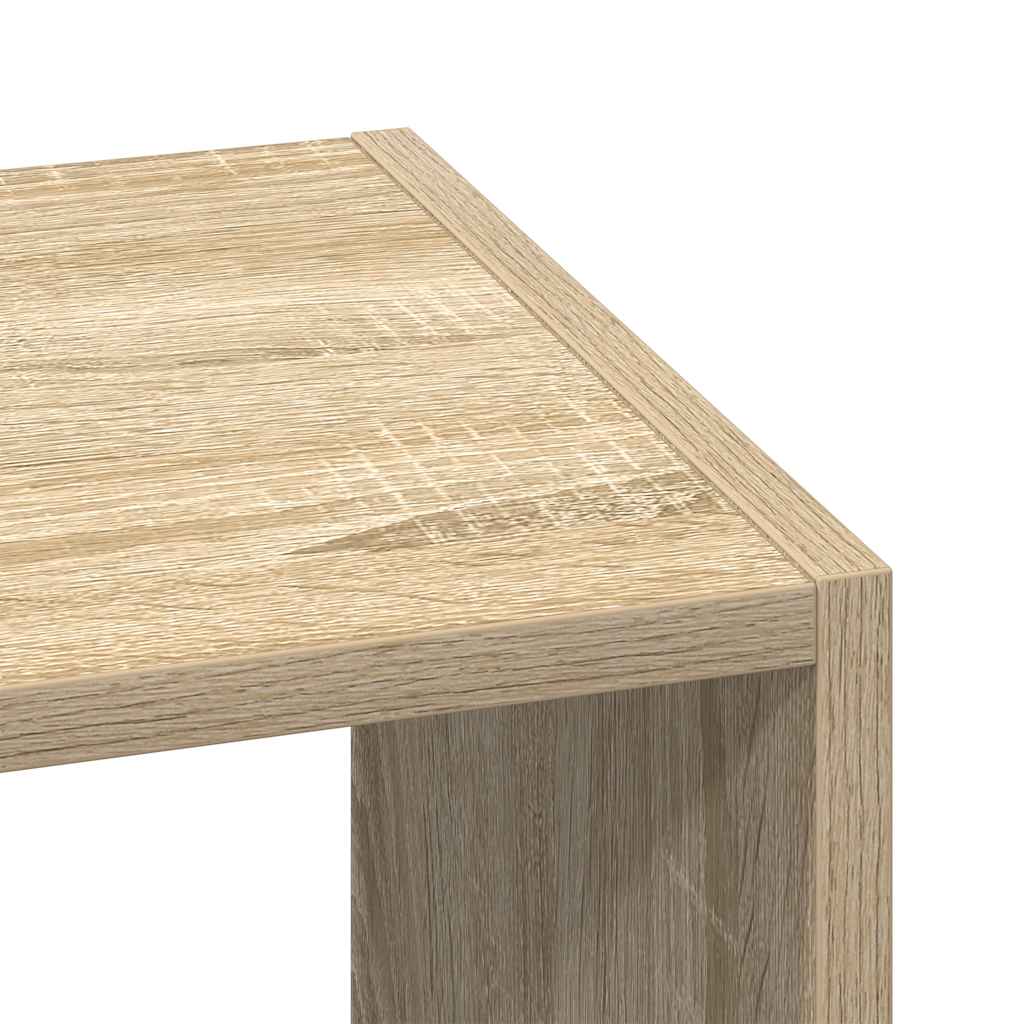 Libreria Impilabili Rovere Sonoma 30x30x80 cm Legno Multistrato | homemem39