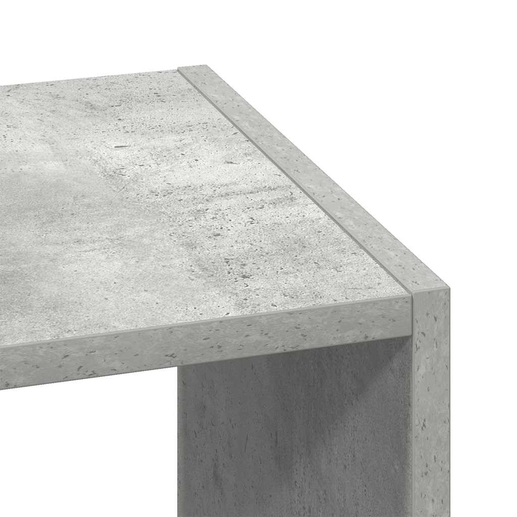 Libreria Impilabili Grigio Cemento 30x30x80cm Legno Multistrato | homemem39