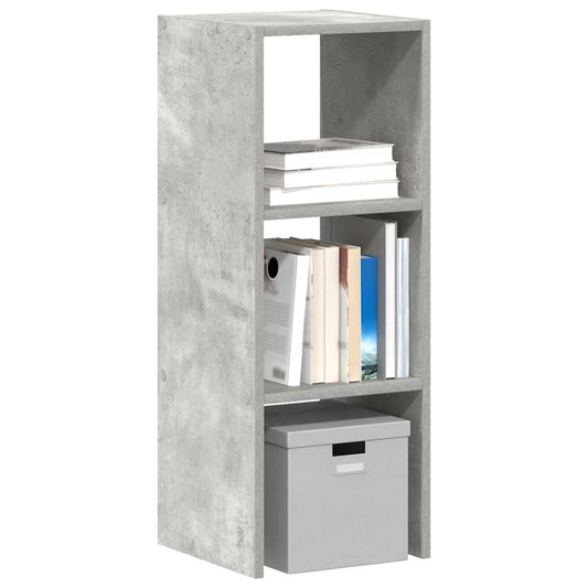 Libreria Impilabili Grigio Cemento 30x30x80cm Legno Multistrato | homemem39