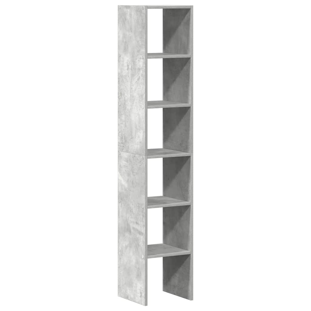 Librerie 2 pz Impilabili Grigio Cemento 30x30x80 cm Truciolato | homemem39