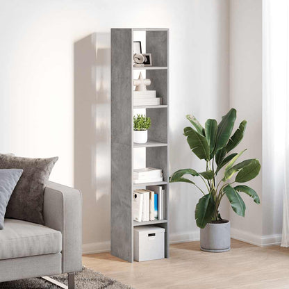 Librerie 2 pz Impilabili Grigio Cemento 30x30x80 cm Truciolato | homemem39