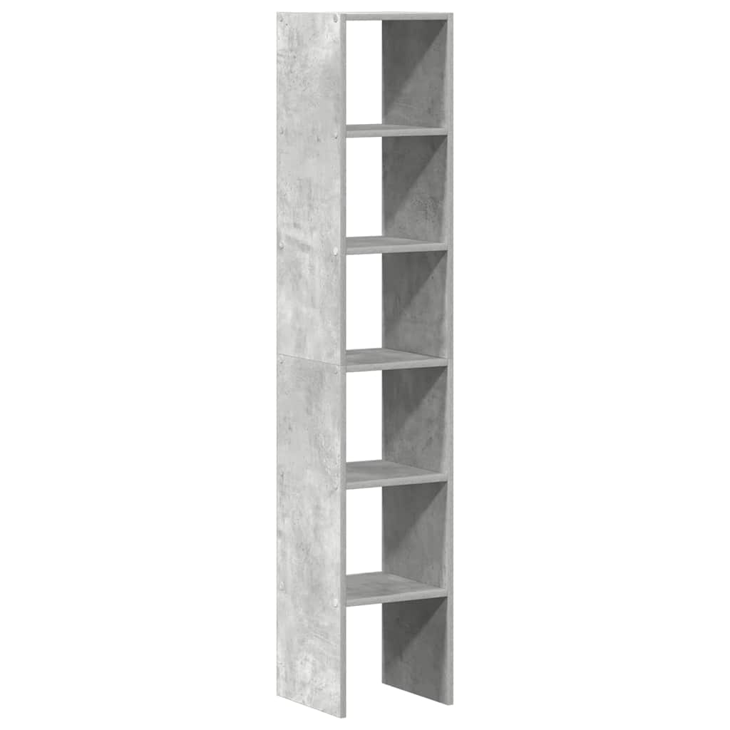 Librerie 2 pz Impilabili Grigio Cemento 30x30x80 cm Truciolato | homemem39
