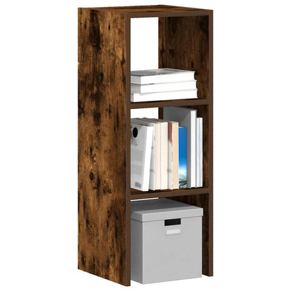 Libreria Impilabili Rovere Fumo 30x30x80 cm Legno Multistrato | homemem39