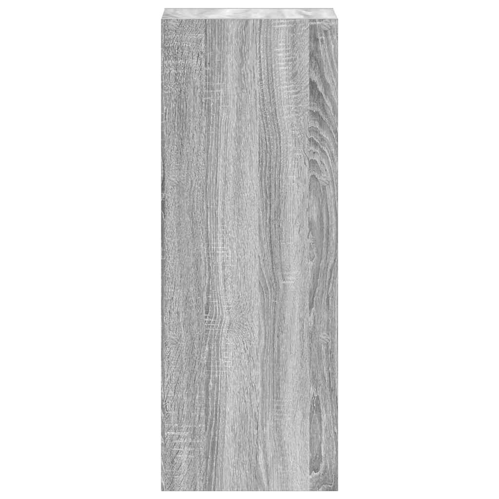 Libreria Impilabili Grigio Sonoma 30x30x80 cm Legno Multistrato | homemem39