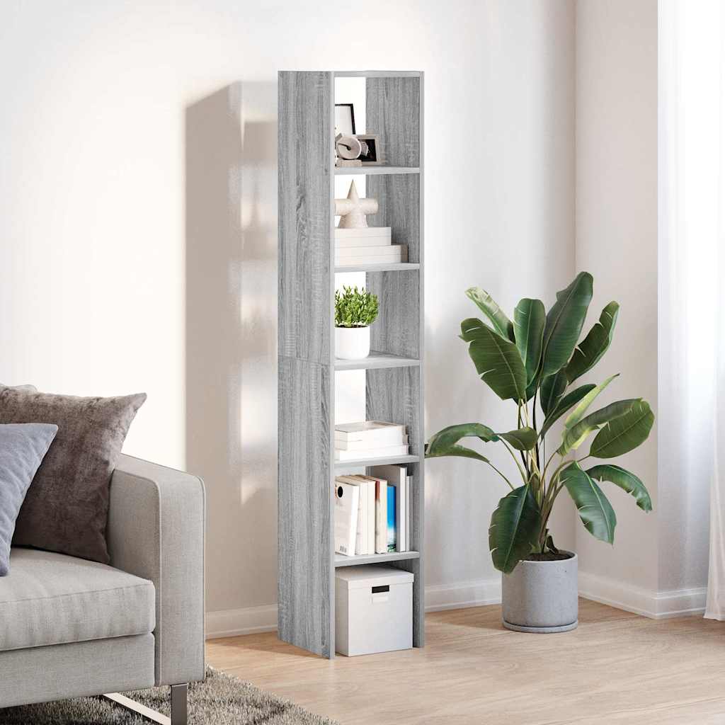 Librerie 2 pz Impilabili Grigio Sonoma 30x30x80cm in Truciolato | homemem39