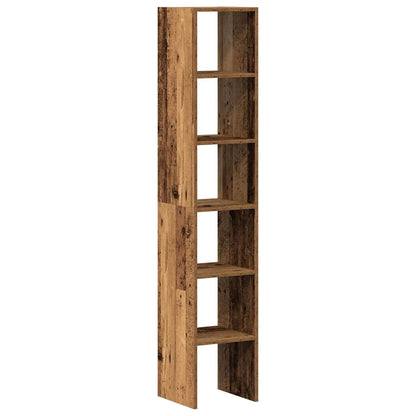 Librerie 2 pz Impilabili Legno Antico 30x30x80 cm in Truciolato