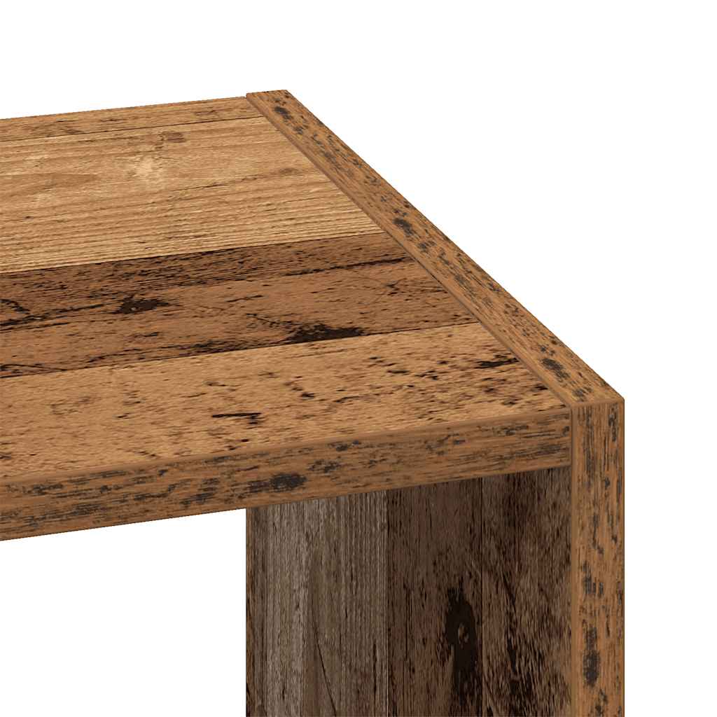 Librerie 2 pz Impilabili Legno Antico 30x30x80 cm in Truciolato