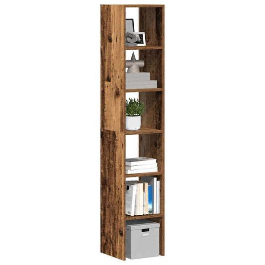 Librerie 2 pz Impilabili Legno Antico 30x30x80 cm in Truciolato
