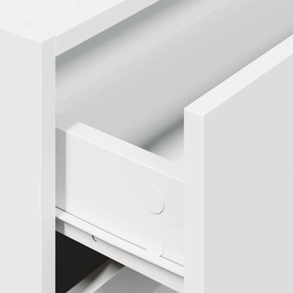 Armadio con 2 Cassetti Bianco 60x31x40 cm in Legno Multistrato