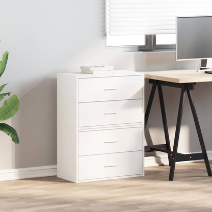 Armadi con 2 Cassetti 2 pz Bianchi 60x31x40cm Legno Multistrato - homemem39