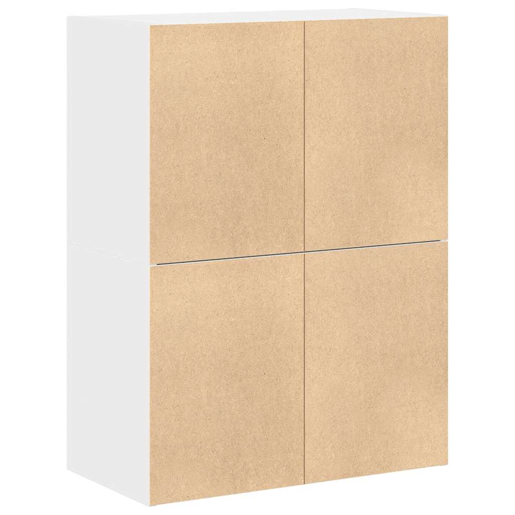Armadi con 2 Cassetti 2 pz Bianchi 60x31x40cm Legno Multistrato - homemem39