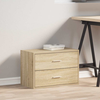 Armadio con 2 Cassetti Rovere Sonoma 60x31x40 cm in Truciolato