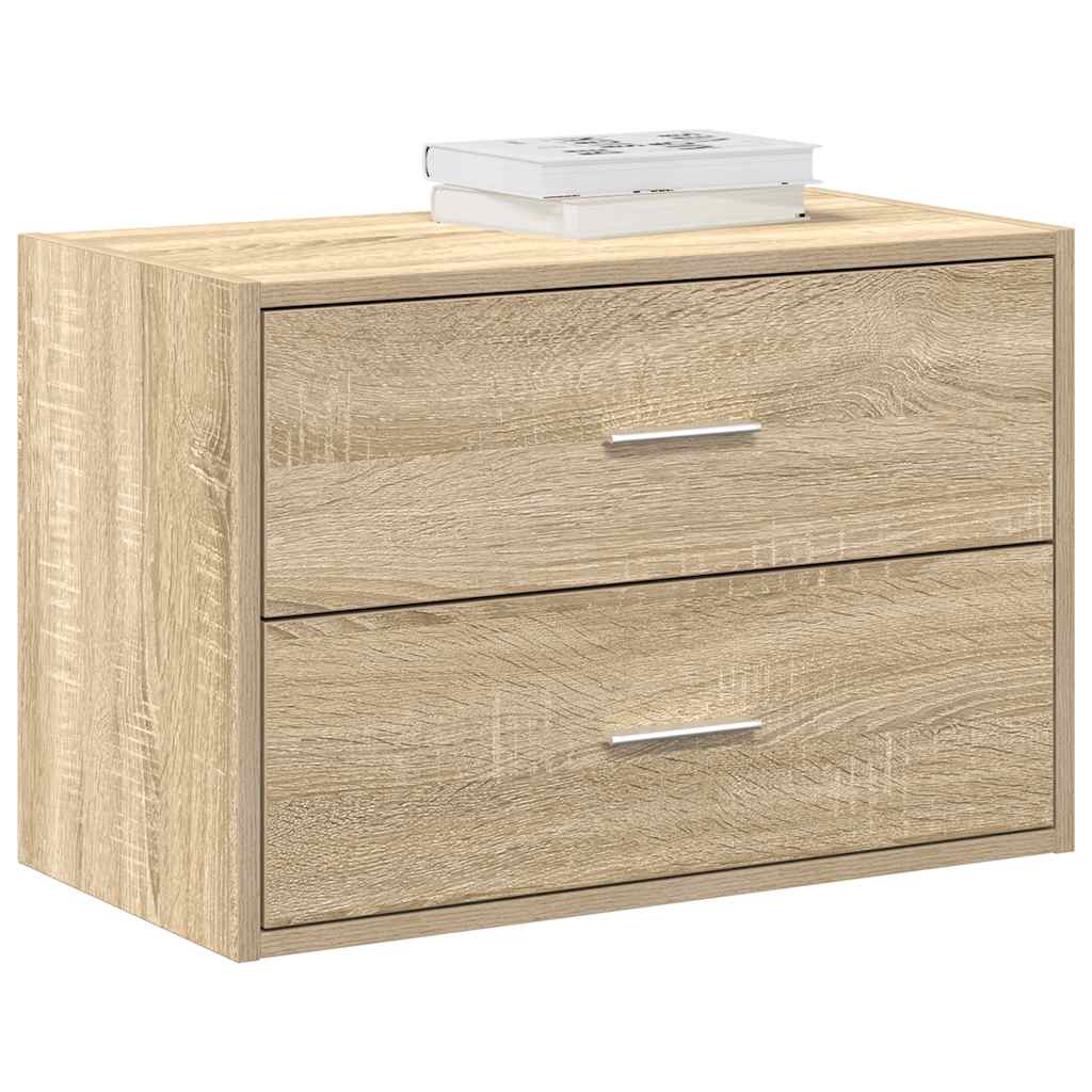 Armadio con 2 Cassetti Rovere Sonoma 60x31x40 cm in Truciolato