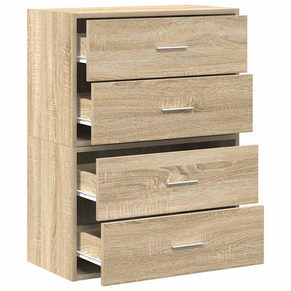 Armadi con 2 Cassetti 2 pz Rovere Sonoma 60x31x40 cm Truciolato - homemem39