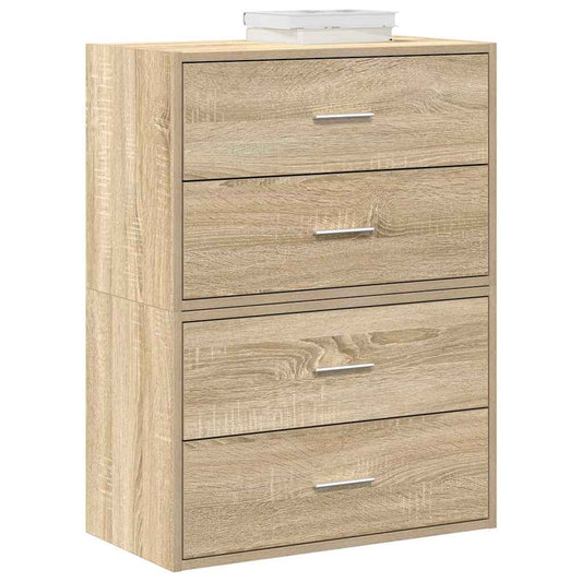 Armadi con 2 Cassetti 2 pz Rovere Sonoma 60x31x40 cm Truciolato - homemem39