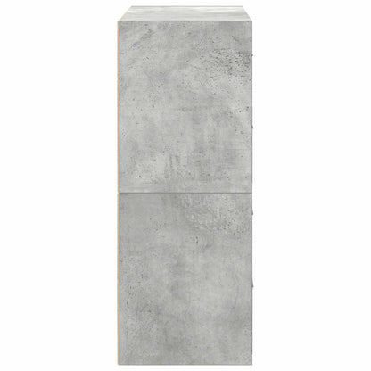 Armadi con 2 Cassetti 2 pz Grigio Cemento 60x31x40cm Truciolato